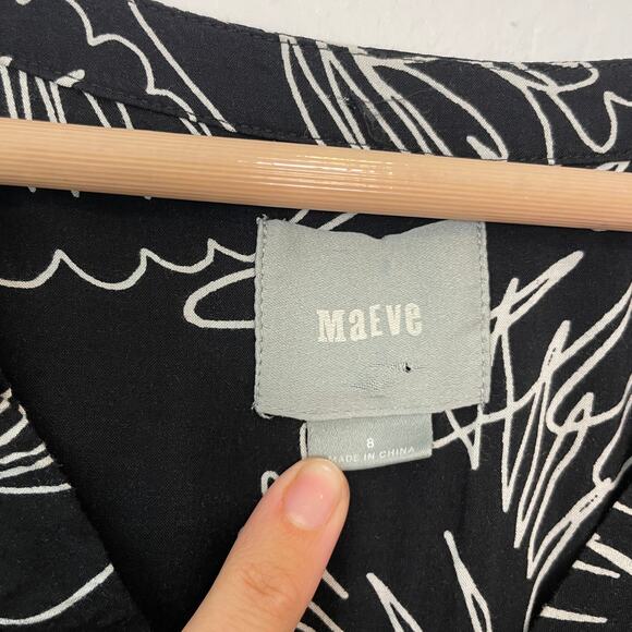 Maeve by Anthropologie – Bird Print Long Sleeve Blouse - Picture 8 of 9